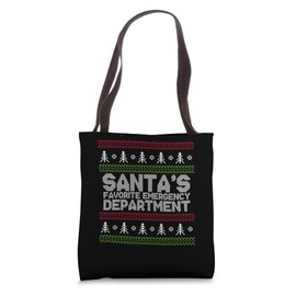 Nursing Christmas Registered Nurse Doctor Xmas Santa Claus Tote Bag