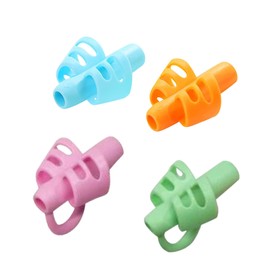 Pencil, Correction, Holding Position, Pencil Grip, Pen Grip, Grip Method, For Children, Elementary Schools, Left & Right Studying, Learning Supporter, For Beginners (2 x 2 x 3 fingers), For Boys & Girls, Choose Your Type (For Girls, Set of 4)