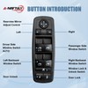 Master Power Window Switch 8+13 Pins, Replacement for 2011-2016 Dodge