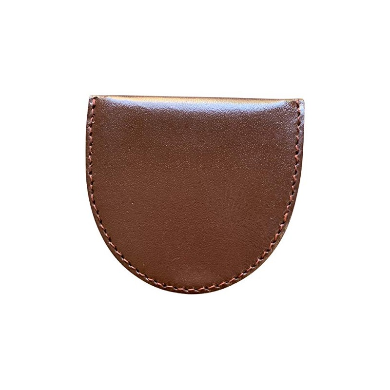Lorenz Men's Leather Horse Shoe Shape Tray Coin Purse -