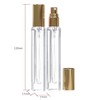 Seafulee 5PCS Cologne Atomizer Empty, 10ML Mini Perfume Bottles Refillable