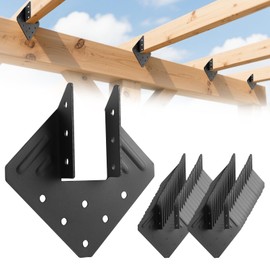 14-Gauge(2MM) Heavy Duty Hurricane Ties,30Pcs Black Joist Hangers,Hurricane Straps Fit 2x4,2x6 Truss to Rafter Connector for Roofing Trusses Wood Timber,Roof Brackets,Seismic Joist Hangers