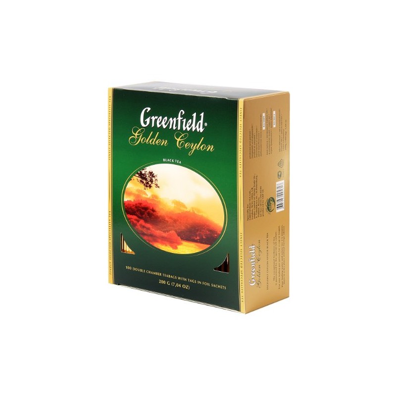 Greenfield Tea, Golden Ceylon, 100 Count