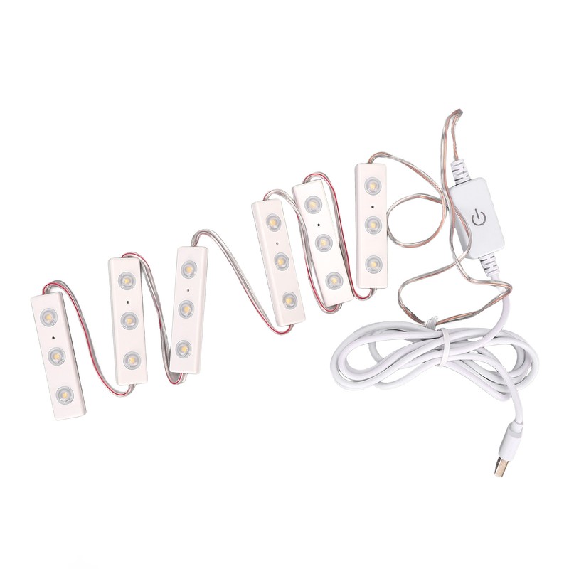 LED Makeup Mirror Light Adjustable Brightness USB Plug in DIY