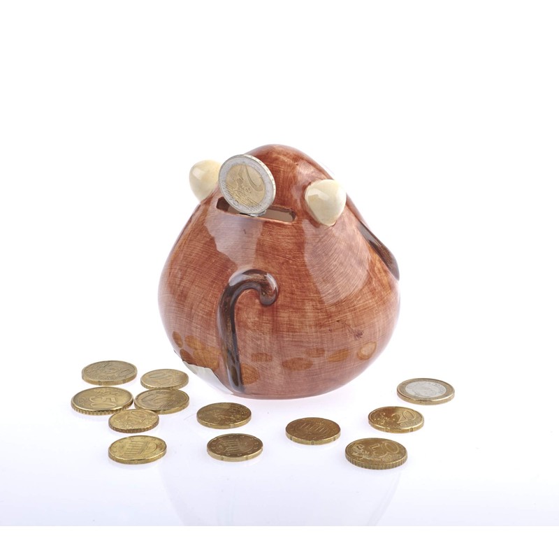 by-Bers Uhu Money Box Handmade Ceramic Monkey Monkey