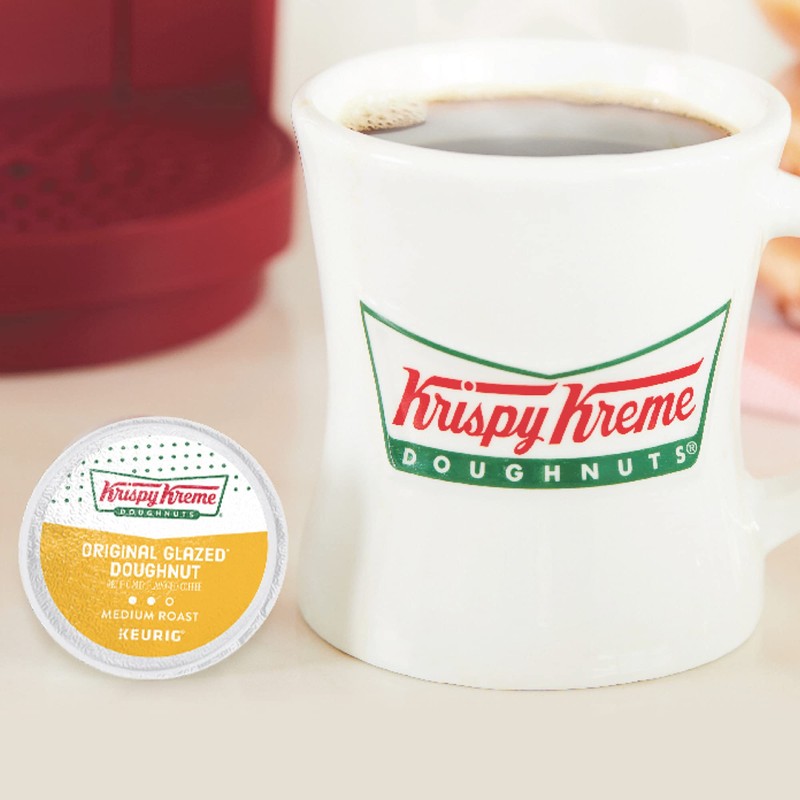 Krispy Kreme Original Glazed Doughnut, Single-Serve Keurig K-Cup Pods, Flavored