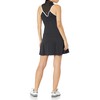 Callaway Women's Racer Back Sleeveless Flounce Dress, Caviar, Small