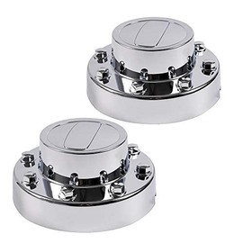 CNNELL Wheel Center Caps Compatible with 2011-2016 Dodge Ram 3500 1-TON Dually Alcoa Alloy Hub Caps 2Pcs Rear Chrome