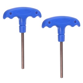 sourcing map 2pcs H5 T-Handle Hex Key Wrench 5mm S2 Steel T-Key Inner Hexagon Spanner Repair Tool