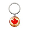 6Packs Canada Maple Leaf Keychain Souvenir - Canadian Key Chains
