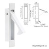 Dontay Pocket Door Pull Handle, Edge Pull, Professional Stainless Steel