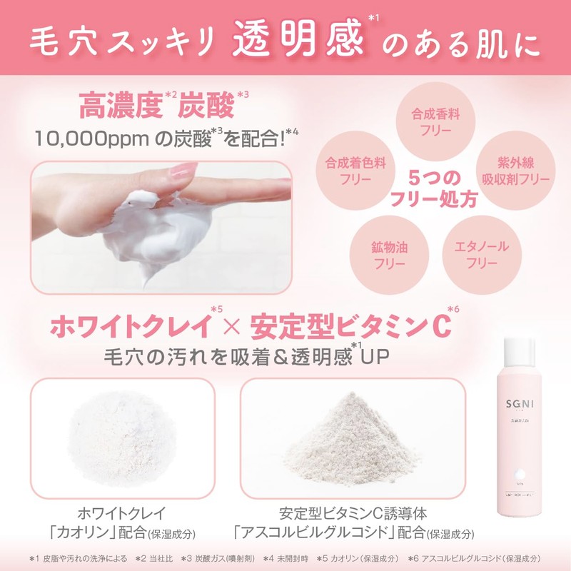 Sugni SGNI Carbonated Foam Face Wash
