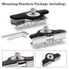 Biqing 2PCS LED Light Bar Mounting Brackets,Universal Stainless Steel Hood