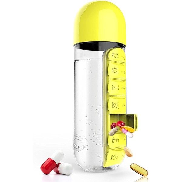 Stay Organized and Hydrated On-The-Go with our 7-Day Pill Organizer