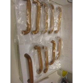 Unbranded 10 New Red Oak Wood Drawer Pull Cabinet/Furn. Hardware~ 3 3/4" C-C SALEM AV31124