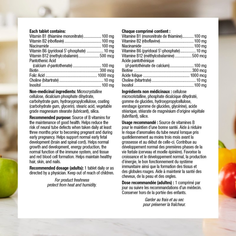 Webber Naturals Vitamin B100 Complex Time Release, 140 Tablet