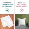 Encasa XO Throw Pillow Covers 20"x20" - Sublimation Blank Natural