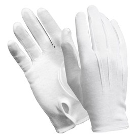 Sndperiexam 2 Pcs White Uniform Gloves Formal Tuxedo for Cosplay Party Wedding Jewelry Check Police Server Funeral Honor Guard Parade