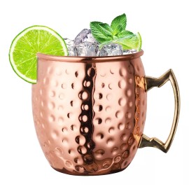 Baixi Moscow Mule 530ml Vaso Taza Cobre Coctelería Bartender Bar