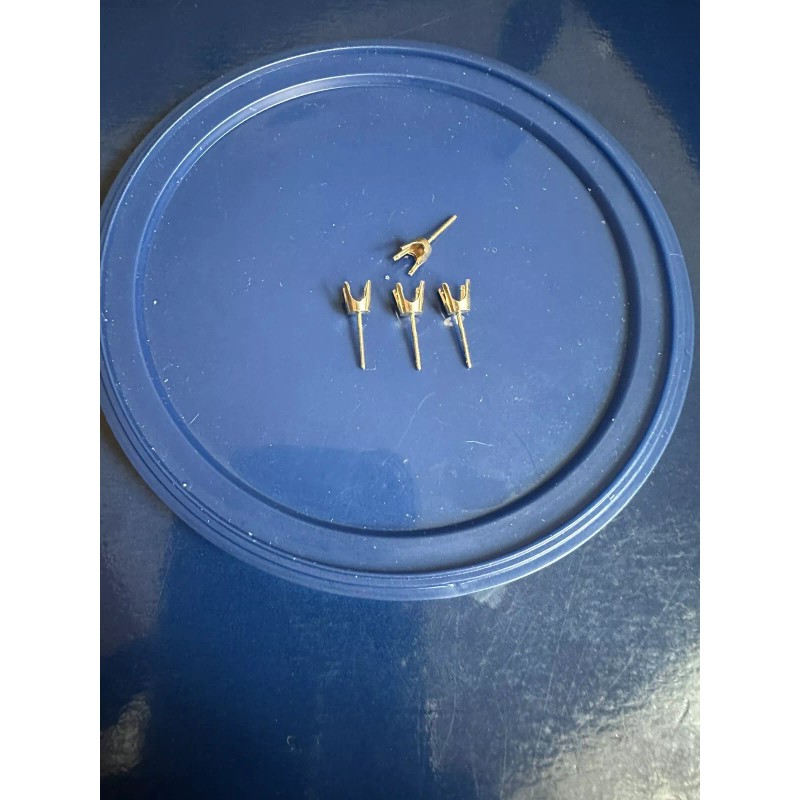 0.80ct 14K yellow gold stud earring mounting setting push back