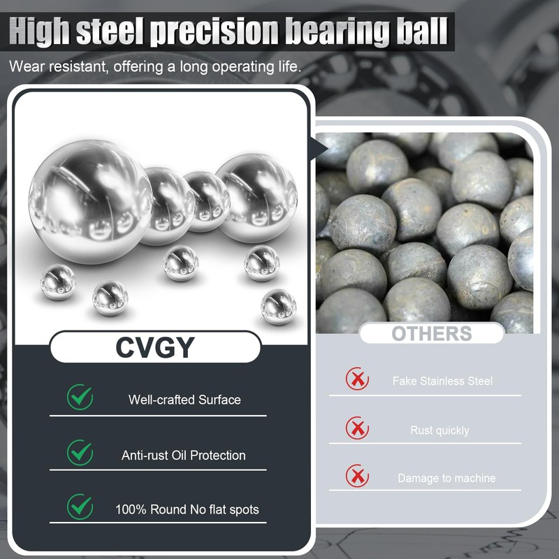 5pcs 1.5''inch Chrome Steel Bearing Balls 38mm Steel Balls Precision