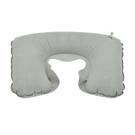 TrendyLuz Inflatable U Shape Air Cushion Travel Pillow Head Neck Back Rest Nap Sleep GRAY