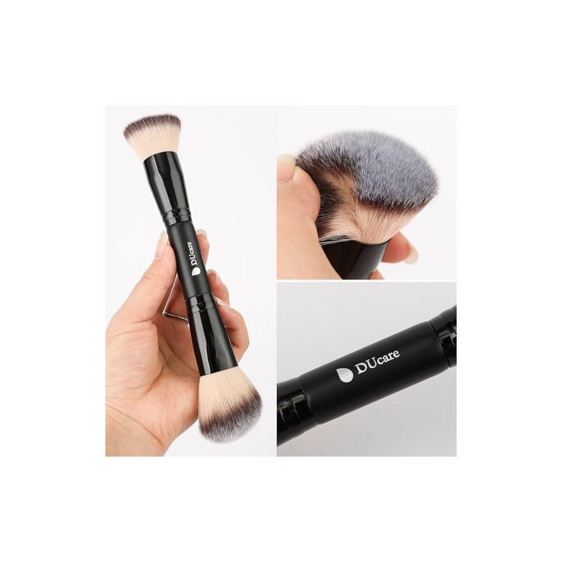 Ducare Cepillo Base Contorno Bronceador Brocha Maquillaje Doble Punta Mezclar