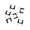 TR Cable® Pack of 50 Round Black Cable Clips with