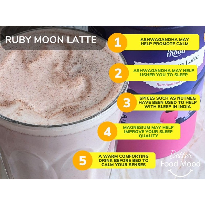Better Food Mood Ruby Moon Latte 100g | Adaptogen Blend
