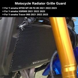 MT-09 FZ09 2021-2023 - Cubierta protectora para rejilla de radiador para motocicleta Y.amaha MT09 FZ-09 XSR900 Tracer 900 2021 2022 2023 (negro)