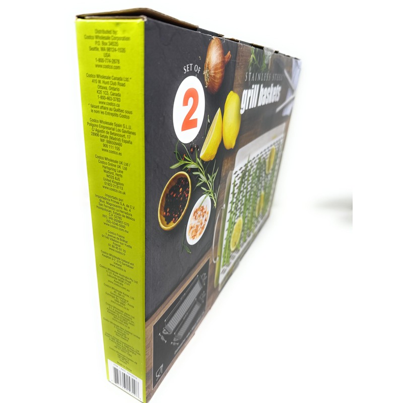 Linkfair Stainless Steel Grill Baskets, 2 Piece