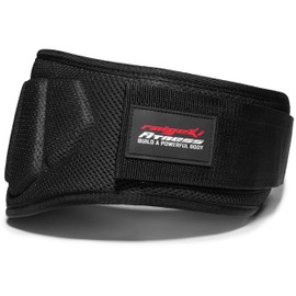 Weightlifting Belt (+ Training Plans) Fitness Belt for Bodybuilding, Strength Training, Weightlifting and Crossfit Training - Weightlifting Belt for Men and Women (M, Black)