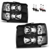 KarSpareHub Headlights Assembly with Bulbs for 2007-2013 Chevy Silverado 1500