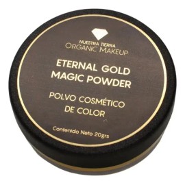 Polvo Cosmetico De Color 20grs Eternal Gold Magic Powder Tono del maquillaje Dorado metálico