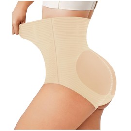 Gotoly Women's Shapewear Tummy Control Shorts High Waisted Butt Lifting Panties body shaper Underwear Girdle(Beige,Large)