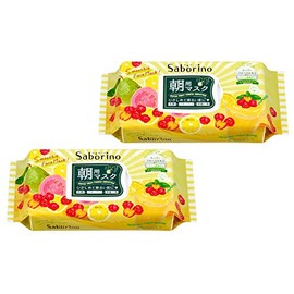 [Set of 2] Saborino Rough Sheet Vitamin Smoothie Scent Morning Sheet Mask, Pack of 28 x 2