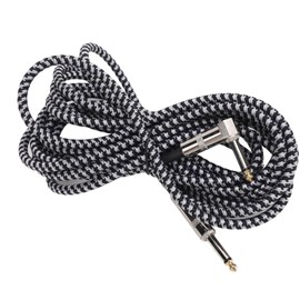 Fnggd Guitar Connection Cable 6.35mm,Guitar Amp Cord,Electric Guitar Amp Cord,Versatile Compatibility and Effective Noise Shielding for Bass Microphone Speaker Amplifier Mixer