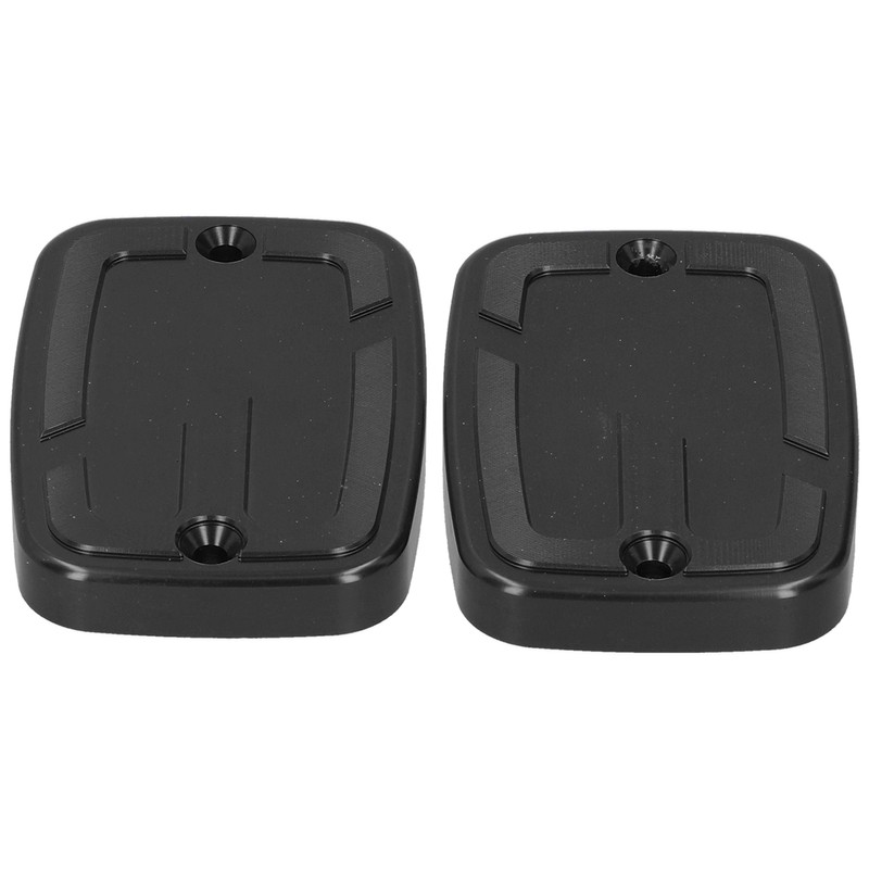 2pcs Front Brake Fluid Reservoir Cap Motorcycle Upper Fuel Tank