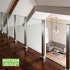 VoTwoofv Glass Railing Corner Post 35.8",304 Stainless Steel Glass Balustrade