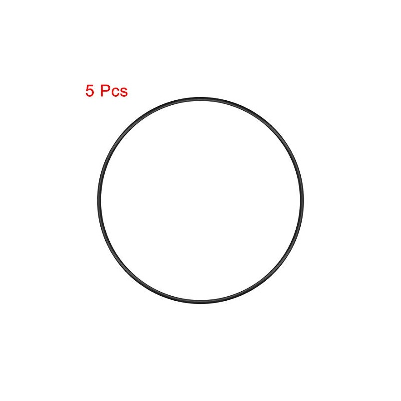 sourcing map 5 Pcs Metric Nitrile Rubber O-Rings Seal Rubber