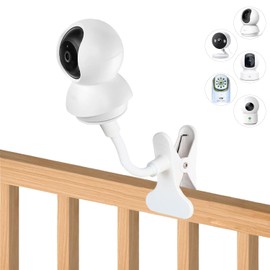 WOOGCSGO Baby Monitor Camera Clip Holder for TP-Link Tapo C200/C210/C220/C201/C202/C211/C212/C222/C230 WLAN IP Kame (White)