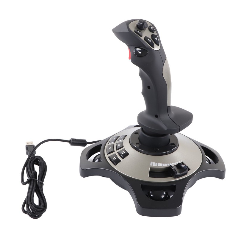 PC Joystick 2113 Pro Simulation USB Game Controller with Vibration