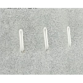 Happiness Store Necklace Stand Accessory Stand Display Stand Jewelry Stand Velvet Display Accessories Storage L Shape (Gray)