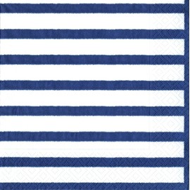 Entertaining with Caspari 20-Pack Bretagne Luncheon Napkins, Blue