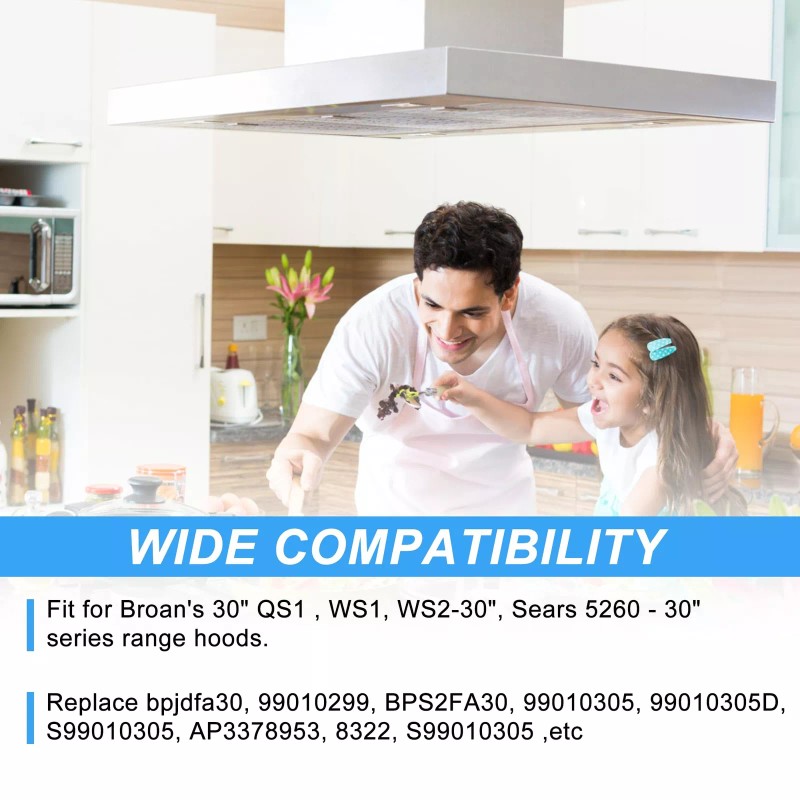 TOMOON 2 Pack Allure Range Hood Filter BPS1FA30 11-3/4 x