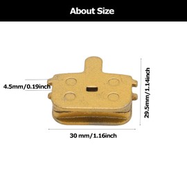 4 Pair Bicycle Disc Brake Pads for M355 M446,Full Metallic Disc Brake Pads for Mountain Bike,Compatible with 10/12/14 Inch Electric Driving Brake Pads