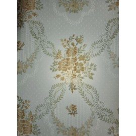 Wallquest Old Fashioned Trellis Floral Wallpaper - Wallquest - TS71305 - per Double Roll