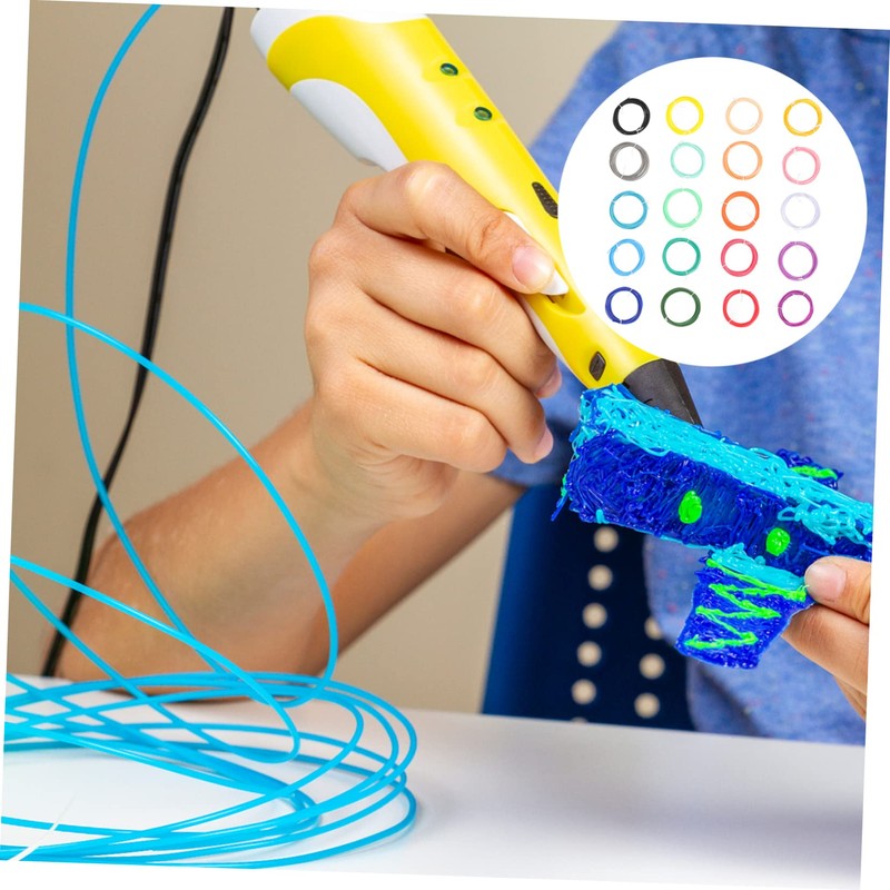 CIYODO 20pcs Pcl Printing Pen Filaments Crafting Supplies for Art
