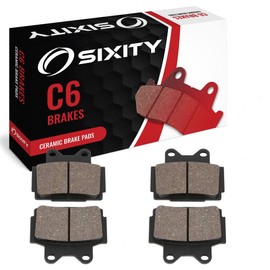 Sixity C6 Ceramic Brake Pads FA104 FA104 Front Rear Replacement Kit
