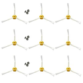 MIRTUX Kit of 9 Side Brushes, Compatible with Roomba Series 500, 600 and 700 (All Models) | High Efficiency Replacement Parts for Roomba | Replacement Brushes for Roomba